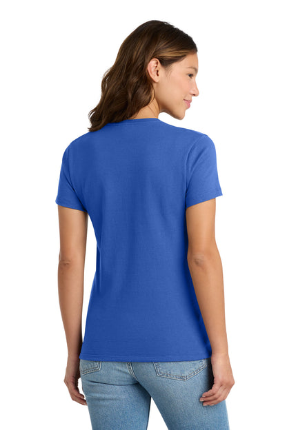 Custom Embroidered Port & Co T-Shirts  in Royal