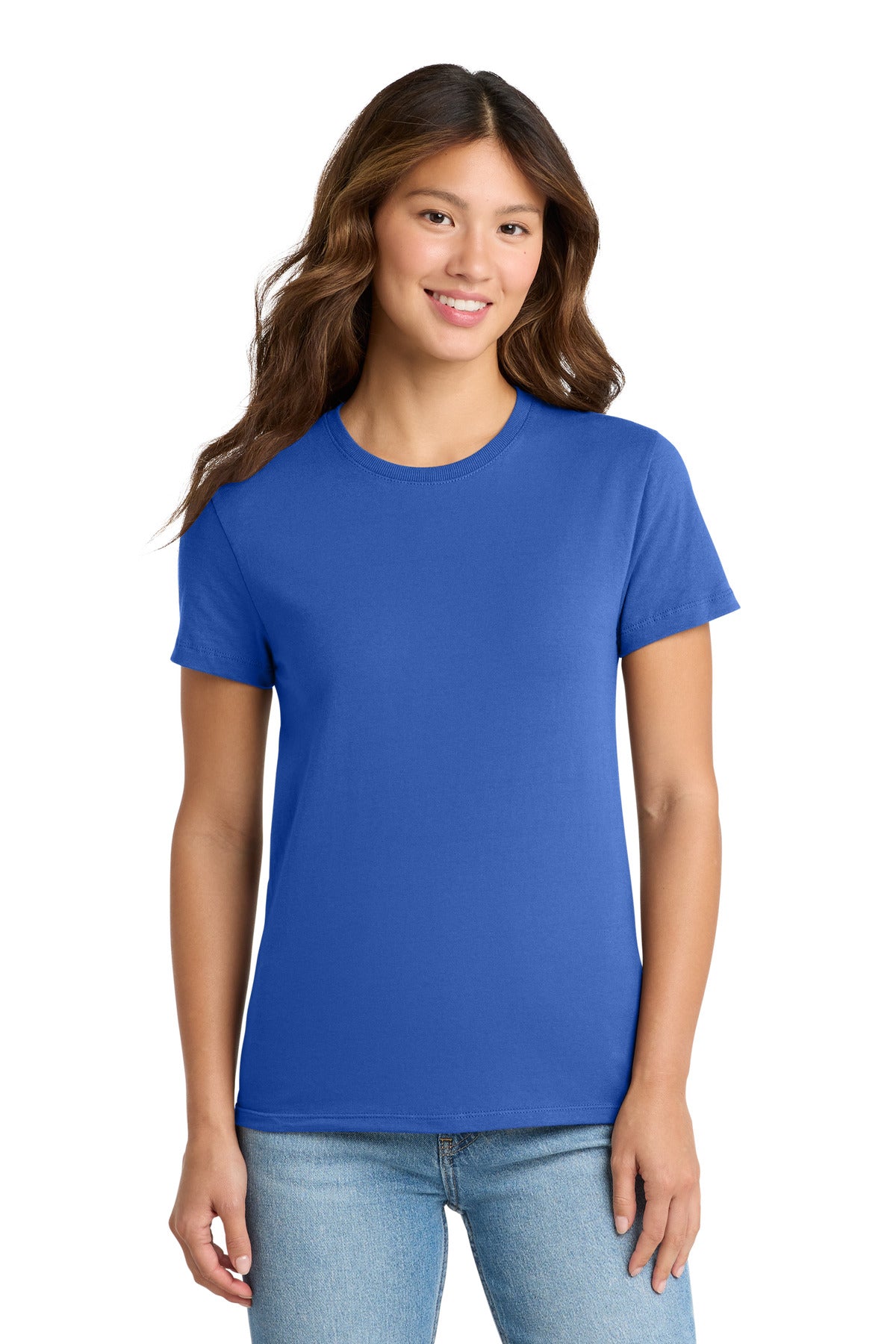 Custom Embroidered Port & Co T-Shirts  in Royal