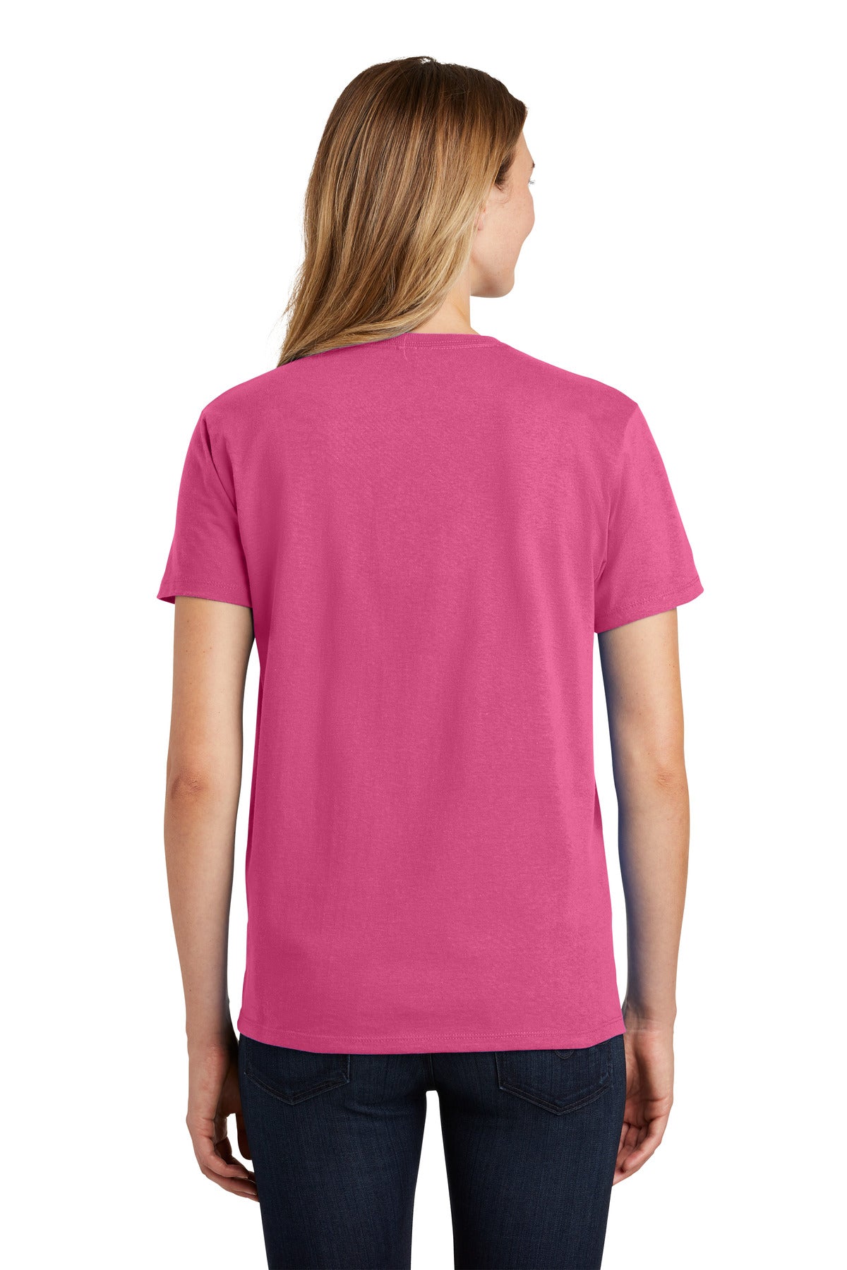 Custom Embroidered Port & Co T-Shirts  in Sangria
