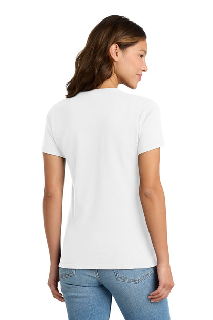 Custom Embroidered Port & Co T-Shirts  in White