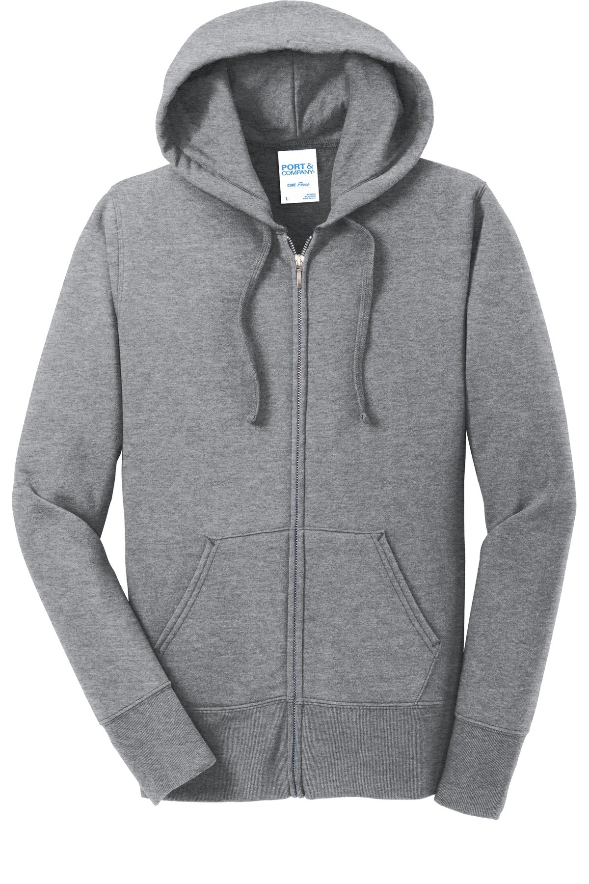 Port & Company Women's Core Fleece Full-Zip Hooded Sweatshirt. LPC78ZH