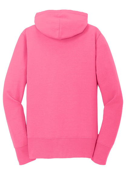Port & Company Women's Core Fleece Full-Zip Hooded Sweatshirt. LPC78ZH