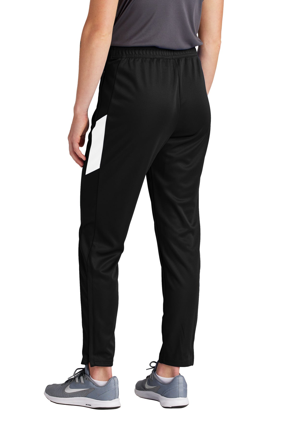 Custom Embroidered Sport-Tek Women's Travel Pant LPST800,Black/ White