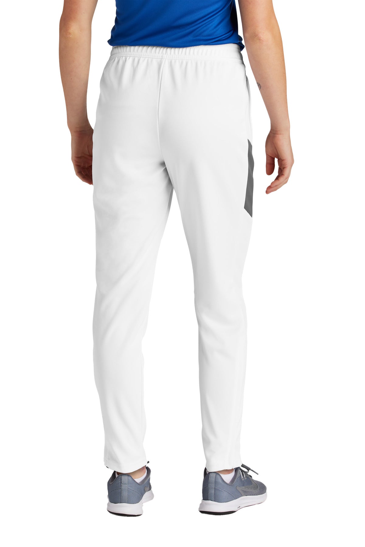 Custom Embroidered Sport-Tek Women's Travel Pant LPST800,White/ Iron Grey