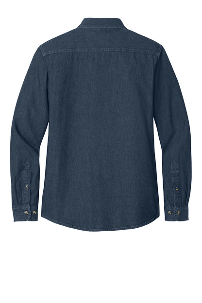 Custom Embroidered Port & Co Clothing Tops in Ink Blue