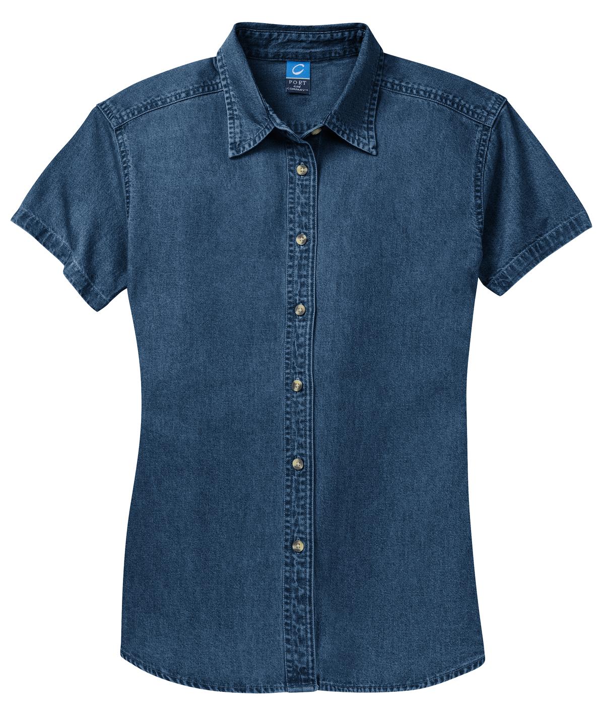 Custom Embroidered Port & Co Women's in Ink Blue