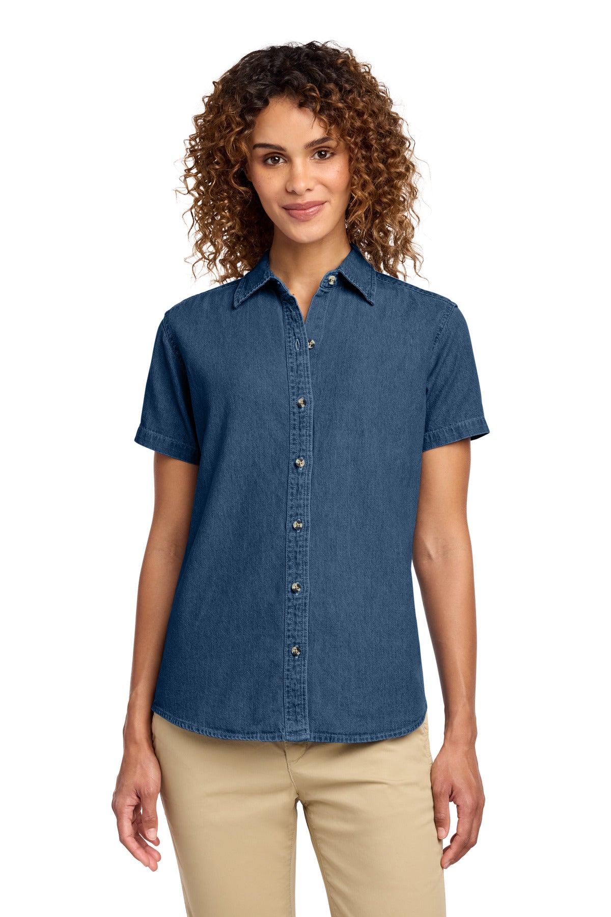 Custom Embroidered Port & Co Women's in Ink Blue