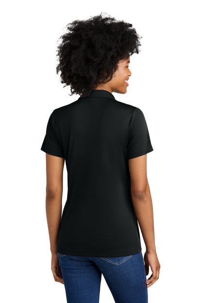 Custom Embroidered Sport-Tek Women's Competitor United Polo LST104,Black/ White