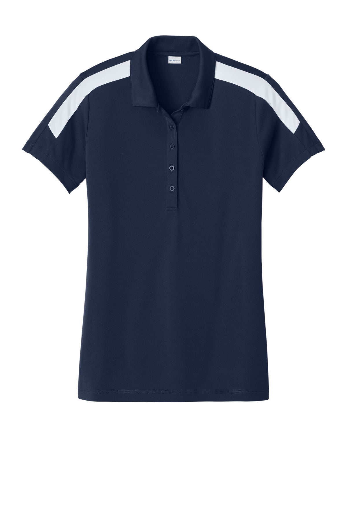 Sport-Tek Women's Competitor United Polo LST104 True Navy/ White