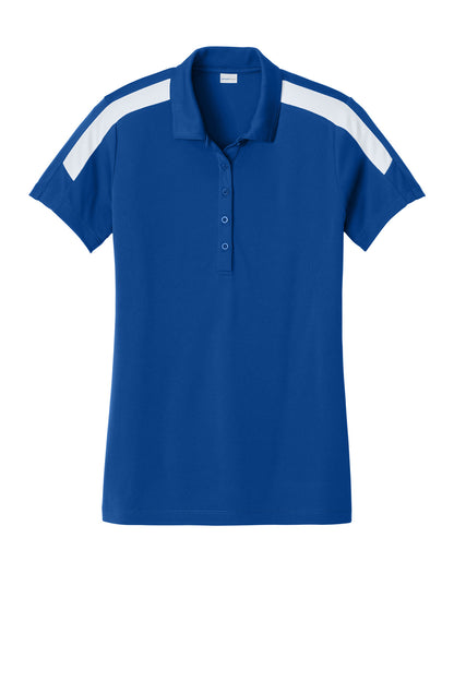 Sport-Tek Women's Competitor United Polo LST104 True Royal/ White