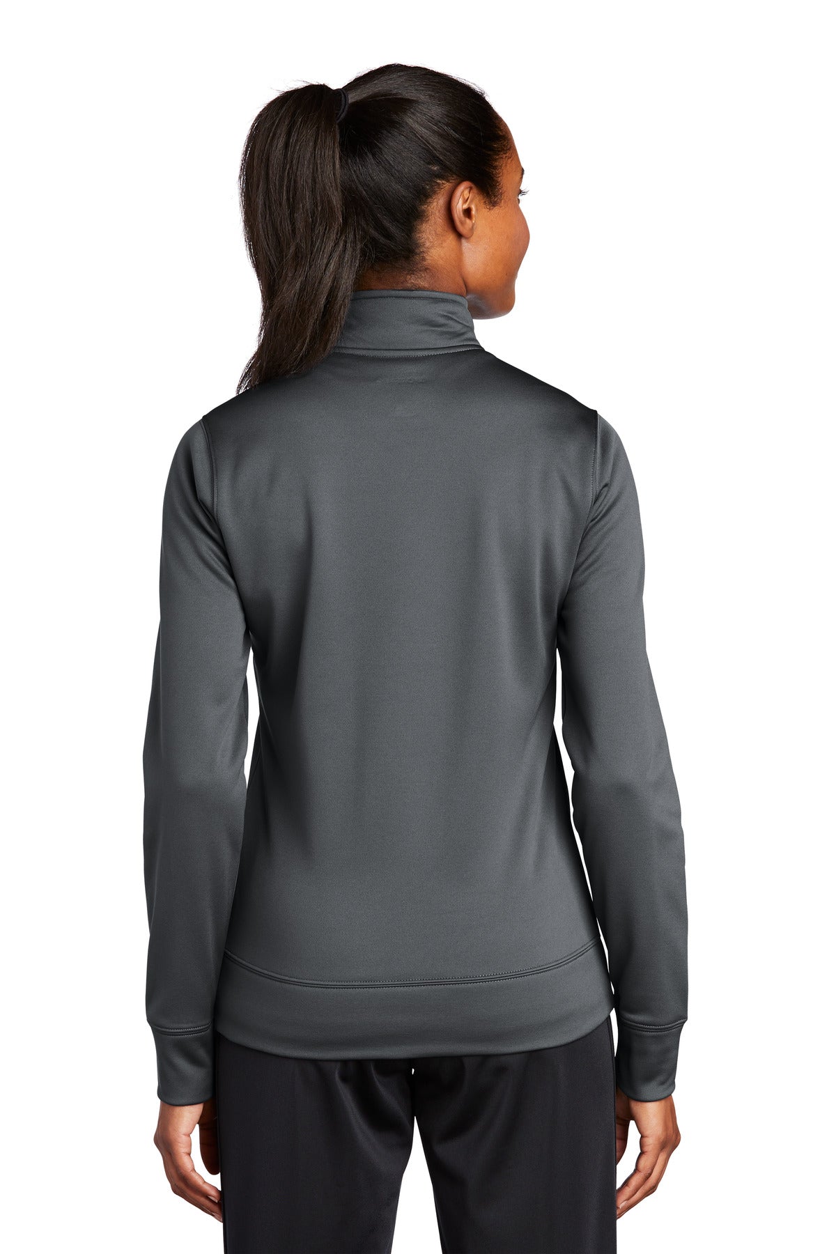 Custom Embroidered Sport-Tek Women's Sport-Wick Fleece Full-Zip Jacket.  LST241,Dark Smoke Grey