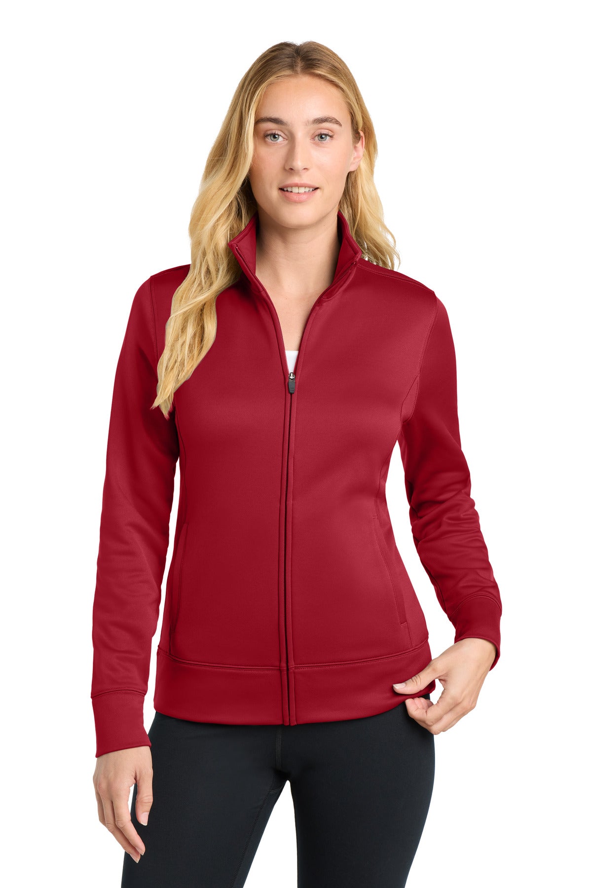 Custom Embroidered Sport-Tek Activewear in Deep Red