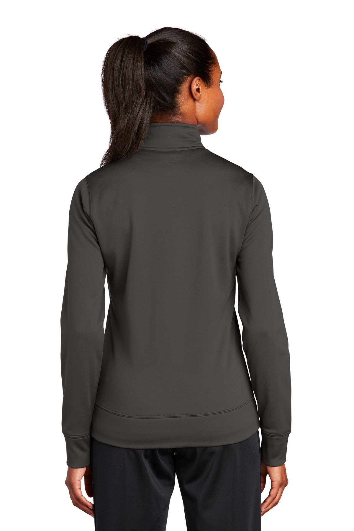 Custom Embroidered Sport-Tek Women's Sport-Wick Fleece Full-Zip Jacket.  LST241,Iron Grey