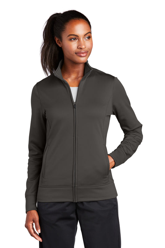 Sport-Tek Women's Sport-Wick Fleece Full-Zip Jacket.  LST241