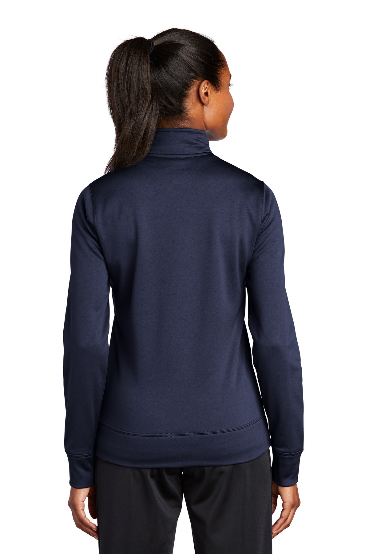 Custom Embroidered Sport-Tek Women's Sport-Wick Fleece Full-Zip Jacket.  LST241,Navy