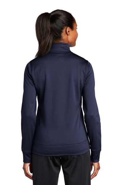 Custom Embroidered Sport-Tek Women's Sport-Wick Fleece Full-Zip Jacket.  LST241,Navy