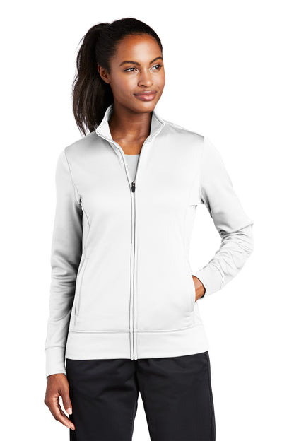 Sport-Tek Women's Sport-Wick Fleece Full-Zip Jacket.  LST241