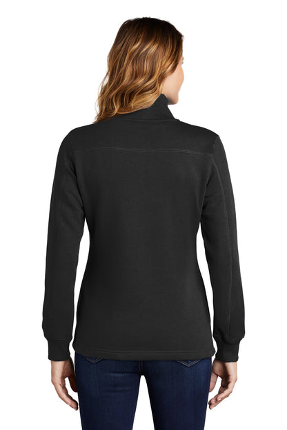 Custom Embroidered Sport-Tek Women's 1/4-Zip Sweatshirt. LST253,Black