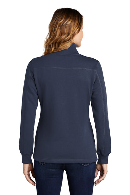 Custom Embroidered Sport-Tek Women's 1/4-Zip Sweatshirt. LST253,True Navy