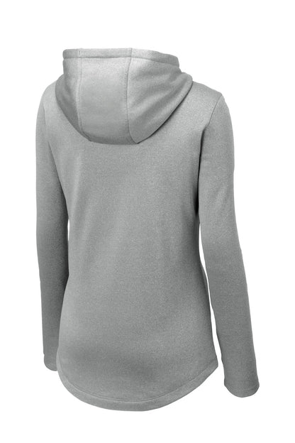 Sport-Tek  Women's PosiCharge  Sport-Wick  Heather Fleece Hooded Pullover. LST264