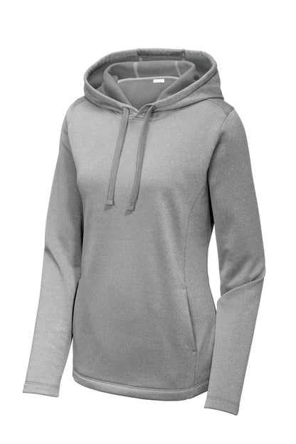 Sport-Tek  Women's PosiCharge  Sport-Wick  Heather Fleece Hooded Pullover. LST264