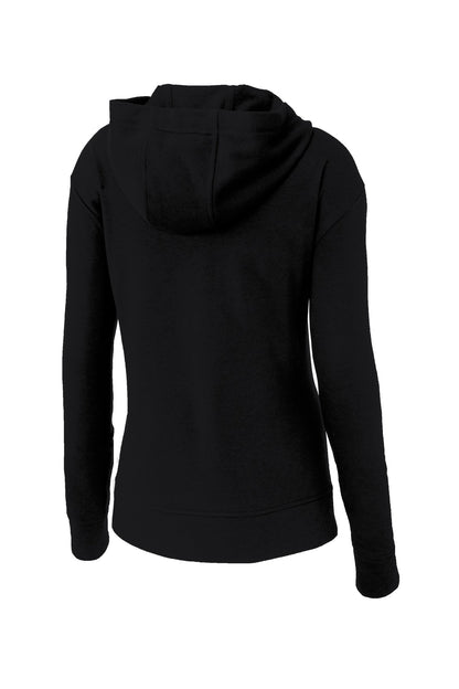 Sport-Tek  Women's PosiCharge  Tri-Blend Wicking Fleece Full-Zip Hooded Jacket LST293