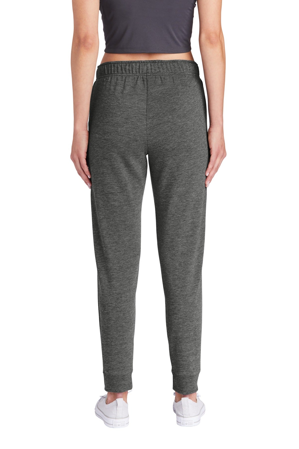 Custom Embroidered Sport-Tek  Women's PosiCharge  Tri-Blend Wicking Fleece Jogger LST299,Dark Grey Heather