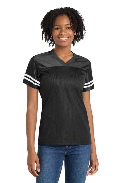Custom Embroidered Sport-Tek Activewear in Black/ White
