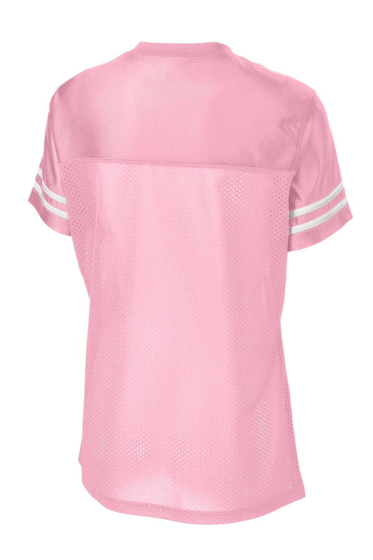 Custom Embroidered Sport-Tek Activewear in Light Pink/ White