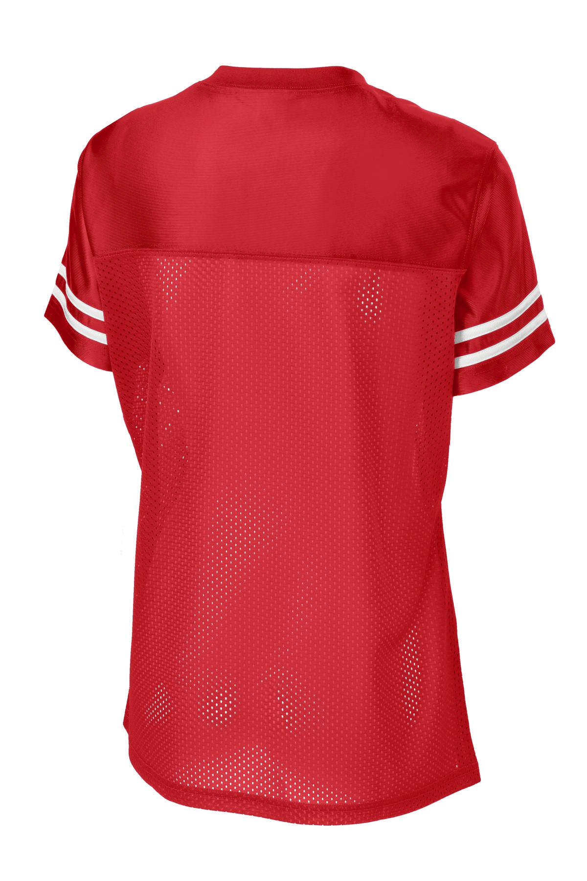 Custom Embroidered Sport-Tek Activewear in True Red/ White