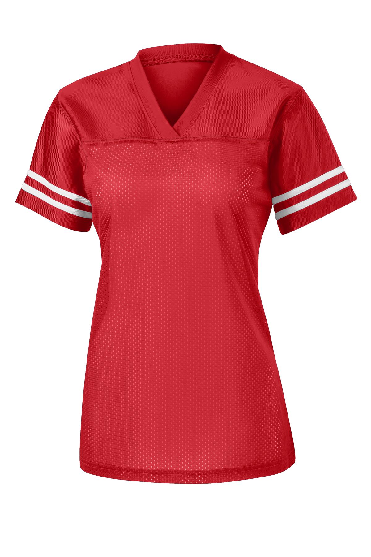 Custom Embroidered Sport-Tek Activewear in True Red/ White