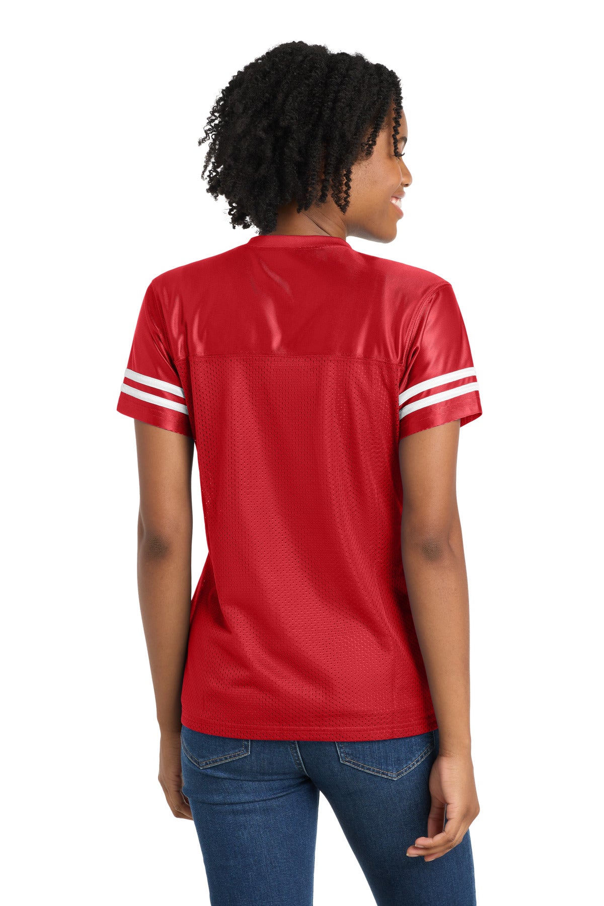 Custom Embroidered Sport-Tek Activewear in True Red/ White
