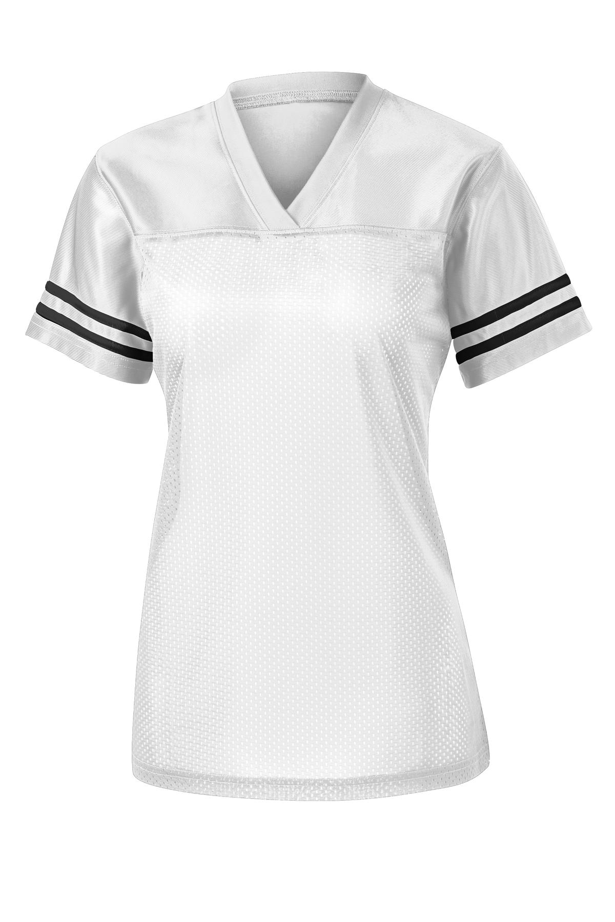 Custom Embroidered Sport-Tek Activewear in White/ Black