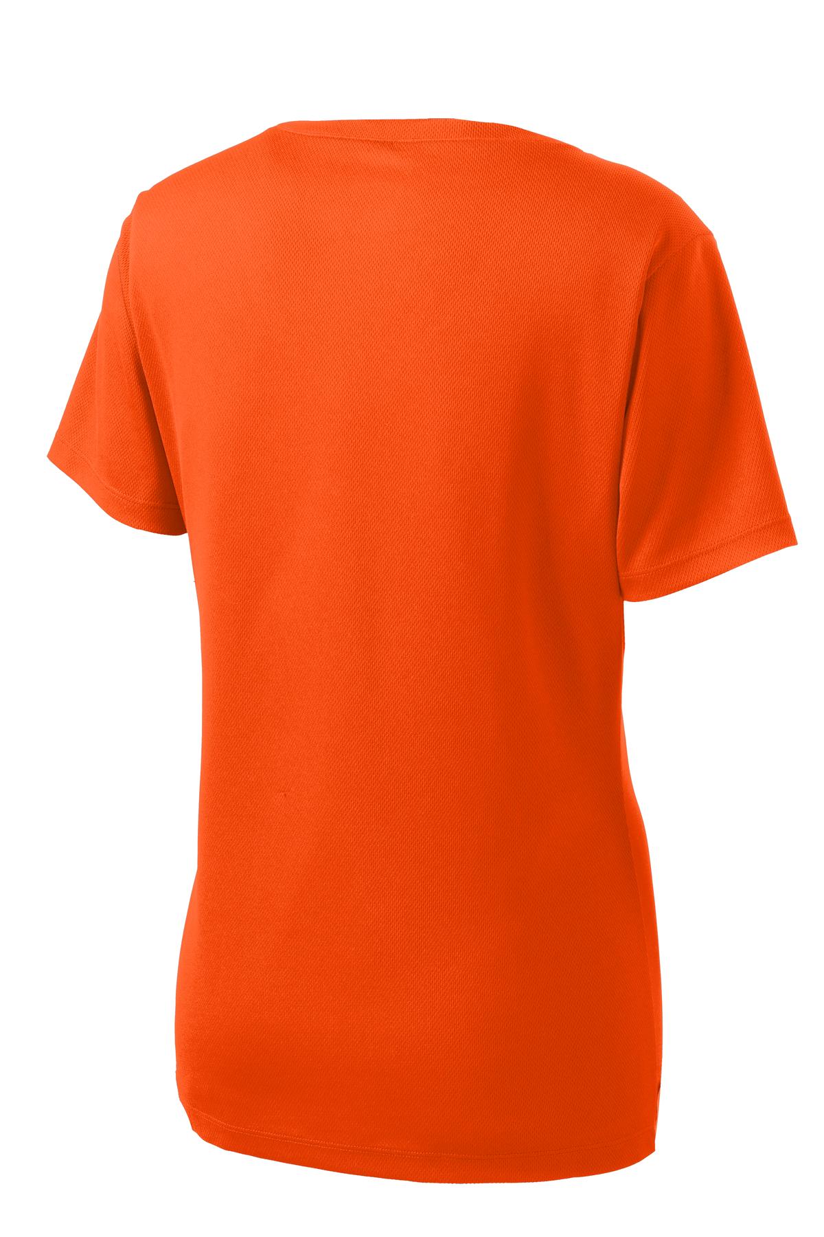 Custom Embroidered Sport-Tek Activewear in Neon Orange