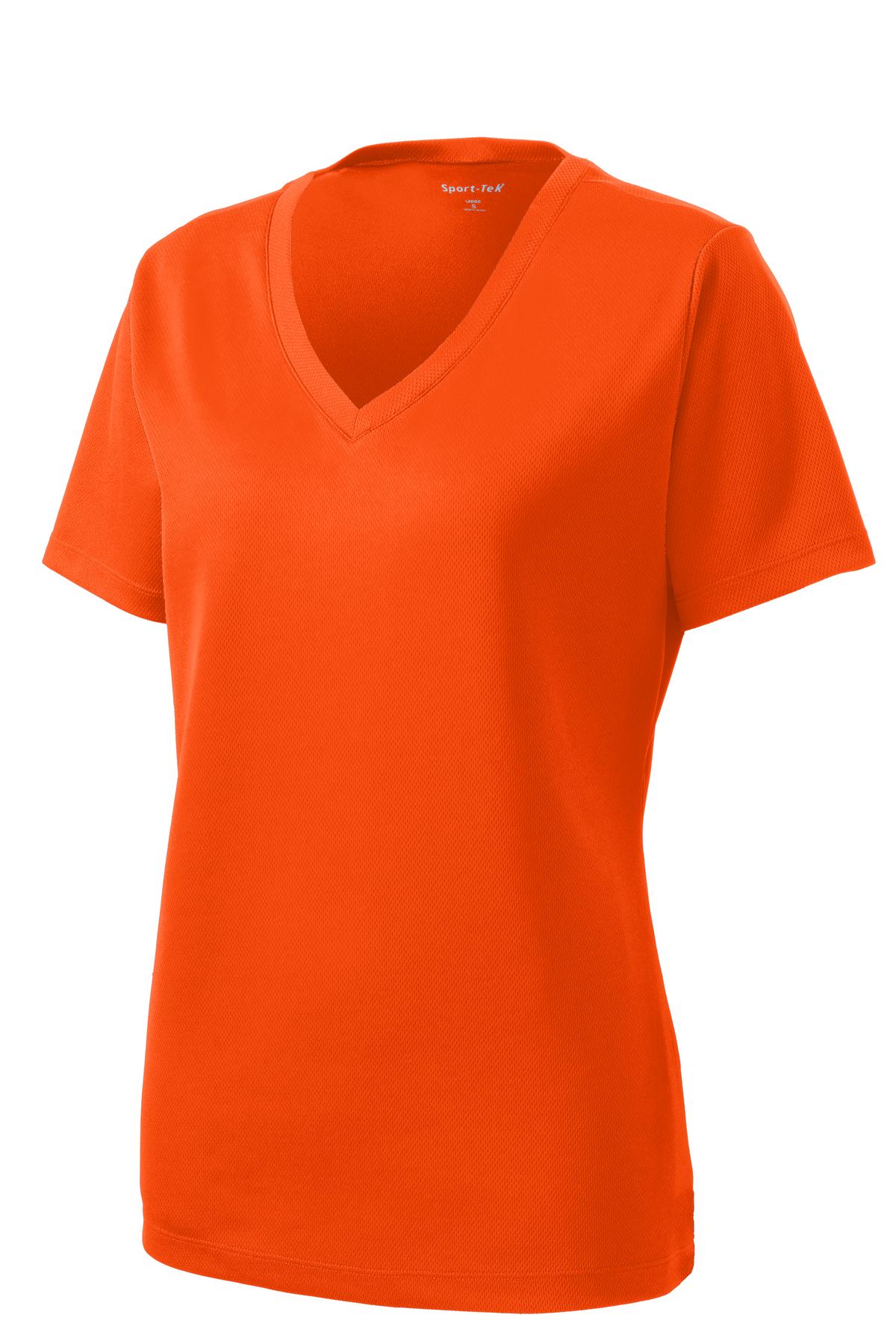 Sport-Tek Women's PosiCharge RacerMesh V-Neck Tee. LST340