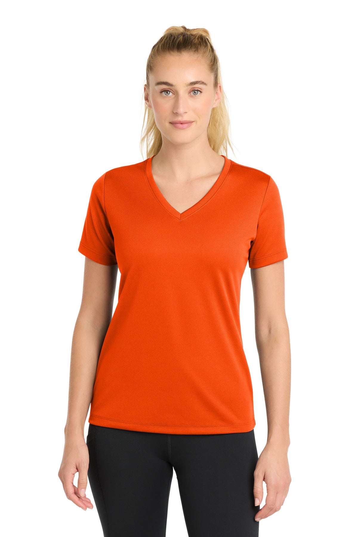 Custom Embroidered Sport-Tek Activewear in Neon Orange