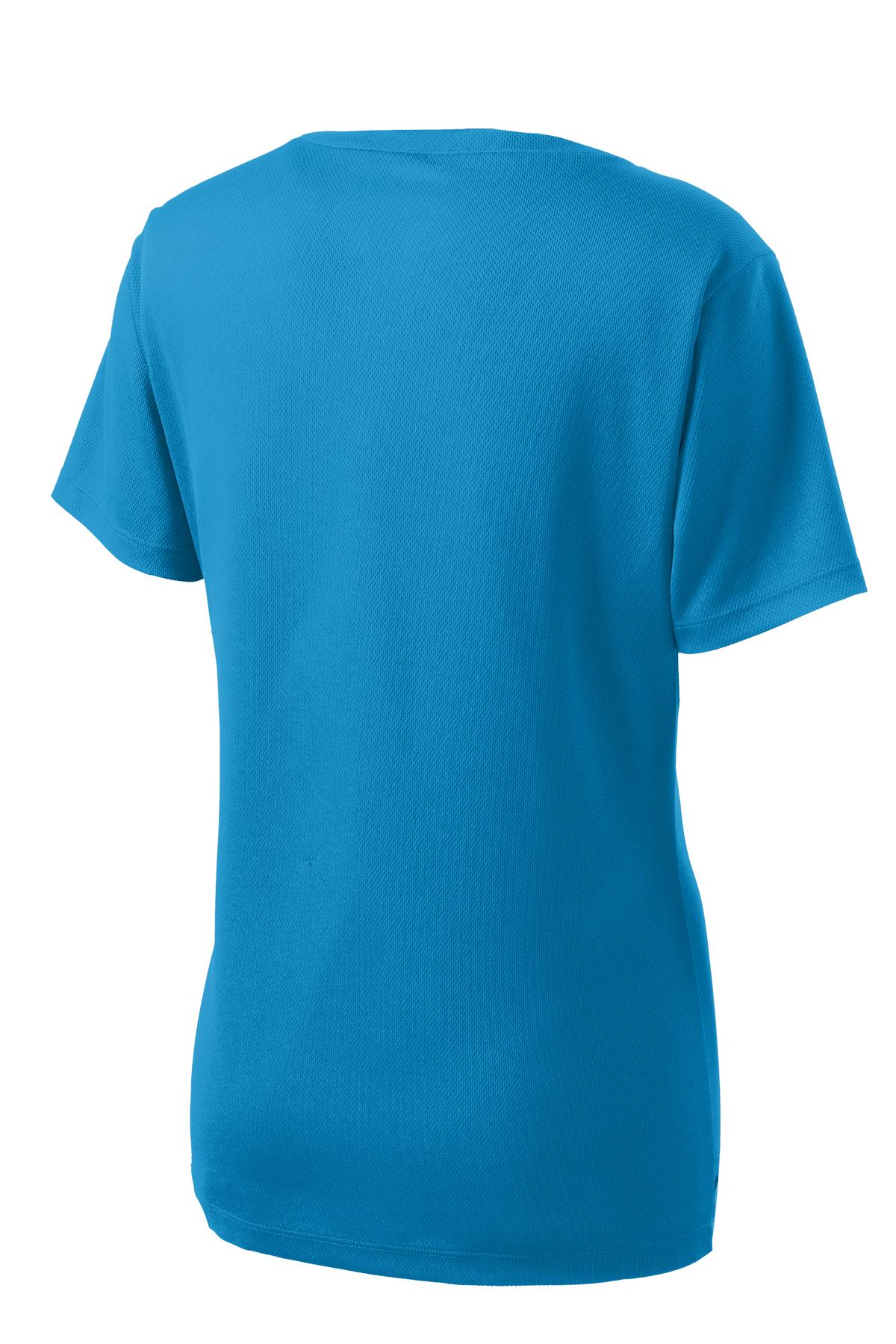 Sport-Tek Women's PosiCharge RacerMesh V-Neck Tee. LST340