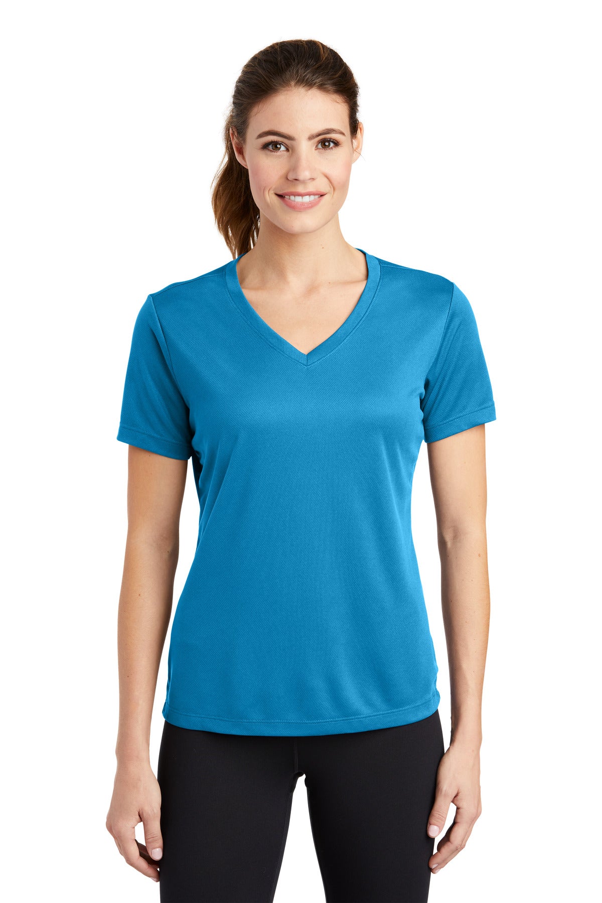 Sport-Tek Women's PosiCharge RacerMesh V-Neck Tee. LST340