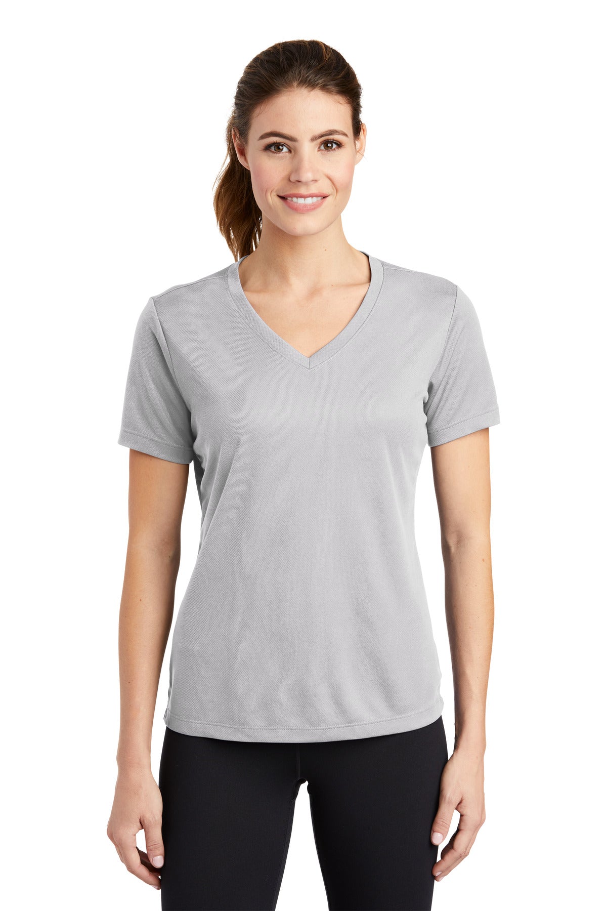Sport-Tek Women's PosiCharge RacerMesh V-Neck Tee. LST340