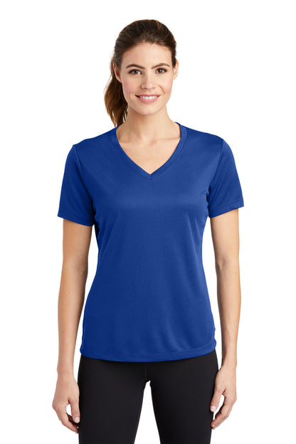 Sport-Tek Women's PosiCharge RacerMesh V-Neck Tee. LST340