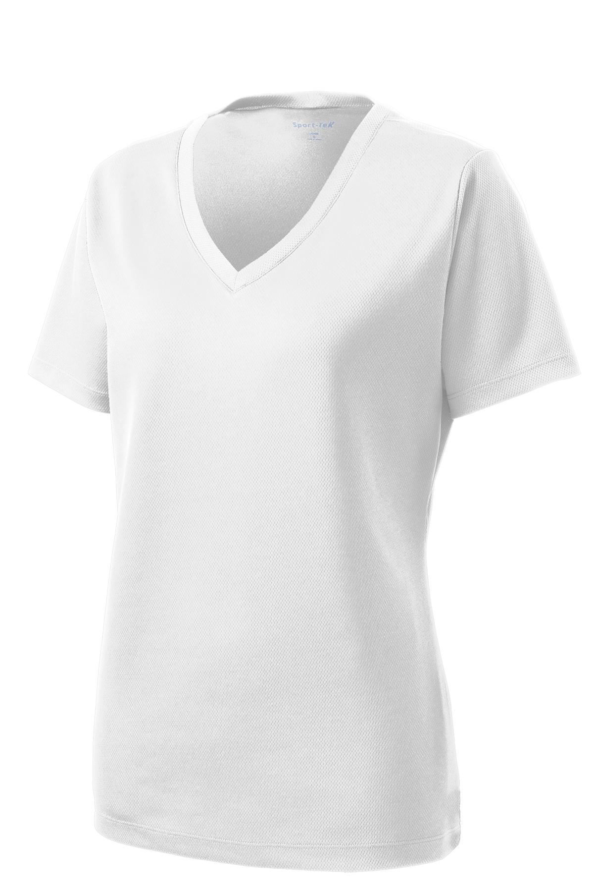 Sport-Tek Women's PosiCharge RacerMesh V-Neck Tee. LST340