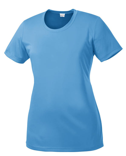 Sport-Tek Women's PosiCharge Competitor Tee. LST350 Carolina Blue