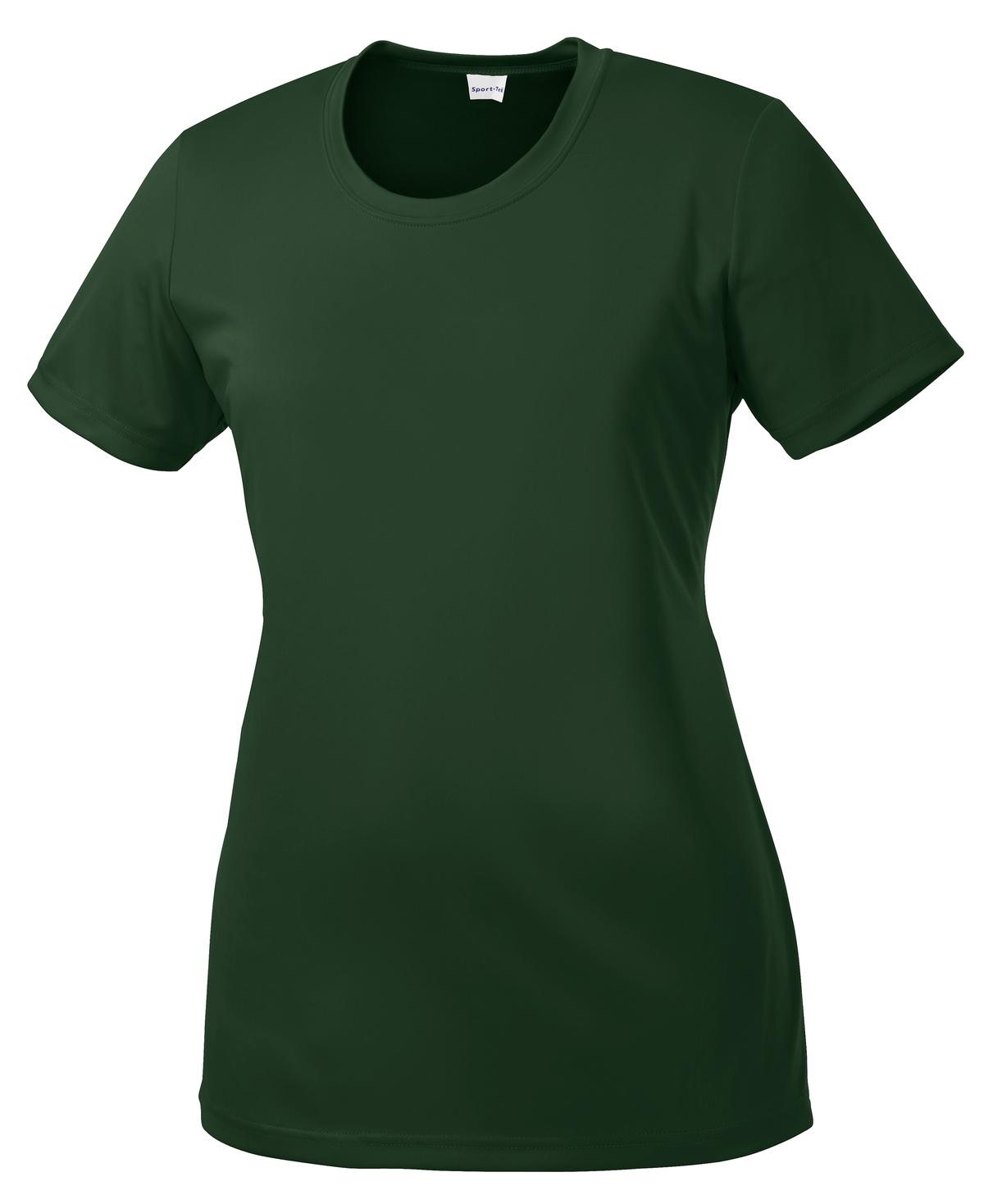 Sport-Tek Women's PosiCharge Competitor Tee. LST350 Forest Green