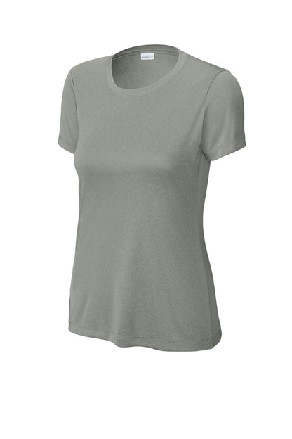 Sport-Tek Women's PosiCharge Competitor Tee. LST350 Grey Concrete Heather