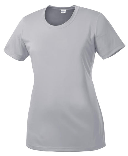 Sport-Tek Women's PosiCharge Competitor Tee. LST350 Silver