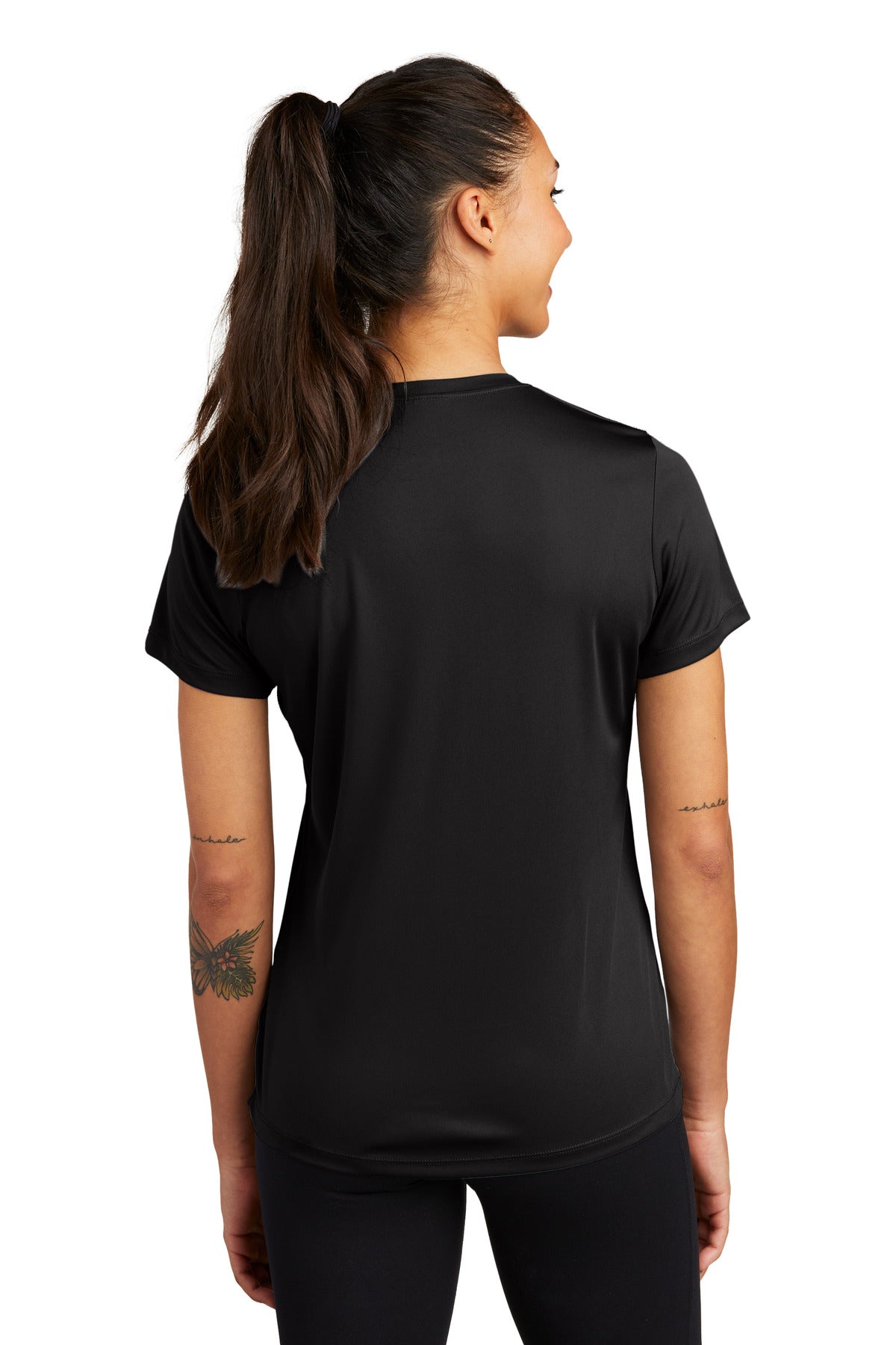 Custom Embroidered Sport-Tek Women's PosiCharge Competitor Tee. LST350,Black