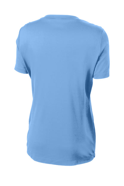 Sport-Tek Women's PosiCharge Competitor Tee. LST350 Carolina Blue