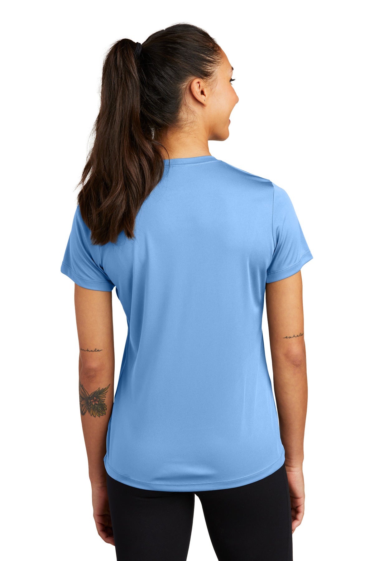 Custom Embroidered Sport-Tek Women's PosiCharge Competitor Tee. LST350,Carolina Blue