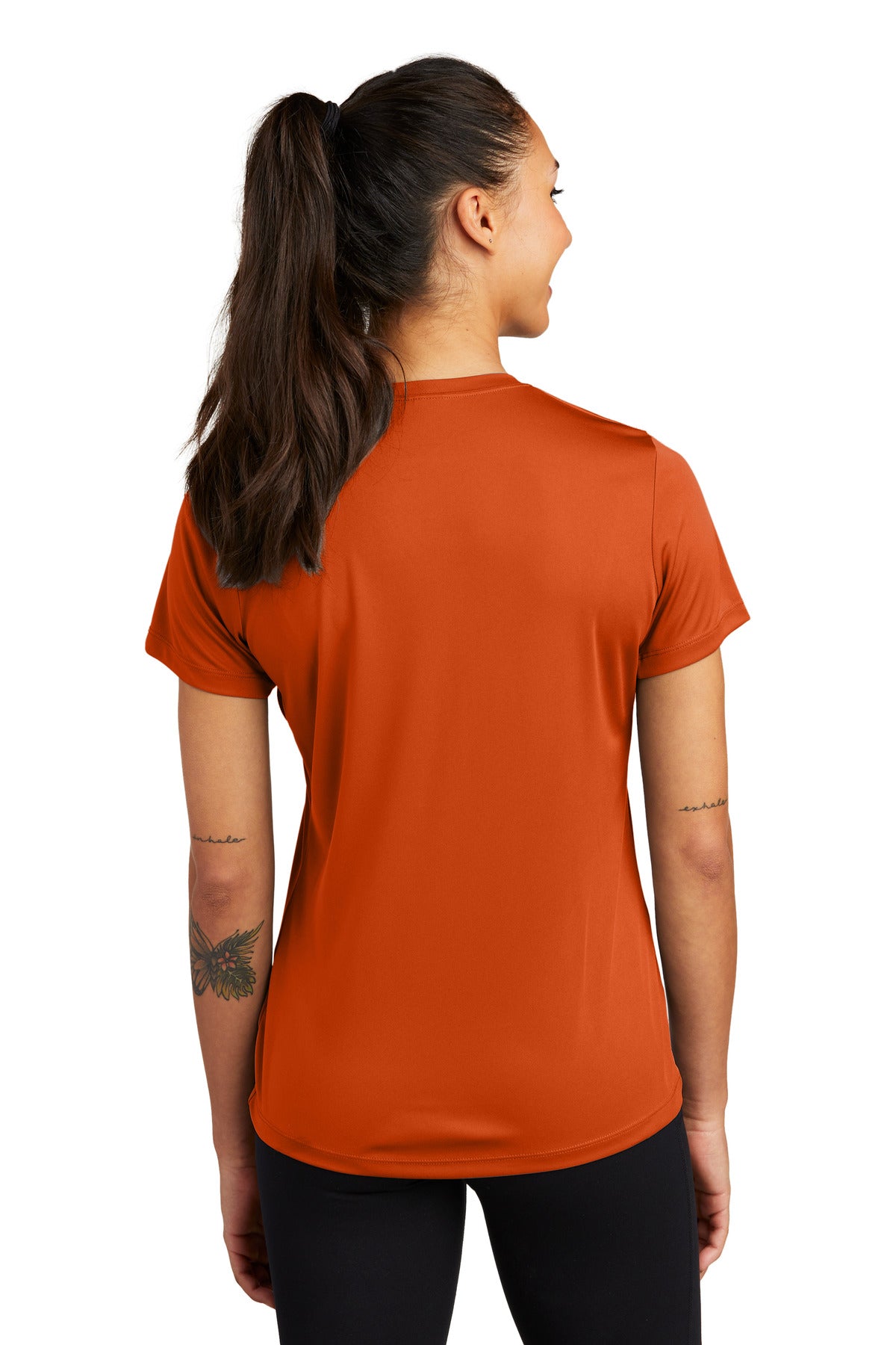 Custom Embroidered Sport-Tek Women's PosiCharge Competitor Tee. LST350,Deep Orange