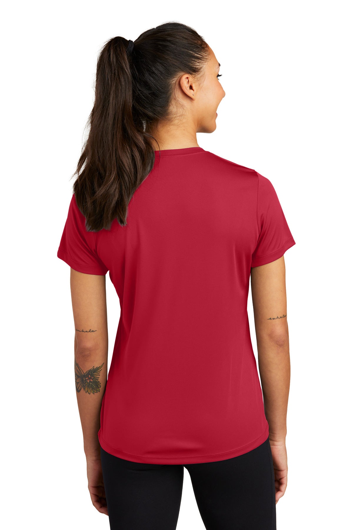 Custom Embroidered Sport-Tek Women's PosiCharge Competitor Tee. LST350,Deep Red